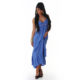 Breezy Blue Ruffle Bottom Maxi Dress