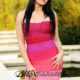 SMALL - Hot Pink to Light Pink Gradient Ombre Strapless Mini Bandage Dress